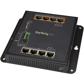 StarTech.com Industrial 8 Port Gigabit PoE Switch, 4 x PoE+ 30W, Power Over Ethernet GbE Layer/L2 Managed Network Switch -40C to +75C, TAA — IES81GPOEW
