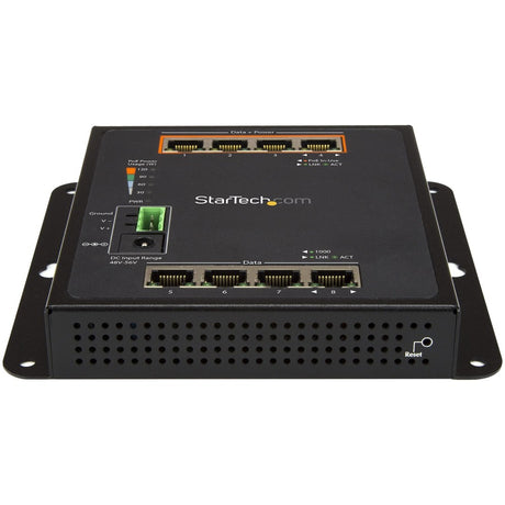 StarTech.com Industrial 8 Port Gigabit PoE Switch, 4 x PoE+ 30W, Power Over Ethernet GbE Layer/L2 Managed Network Switch -40C to +75C, TAA — IES81GPOEW