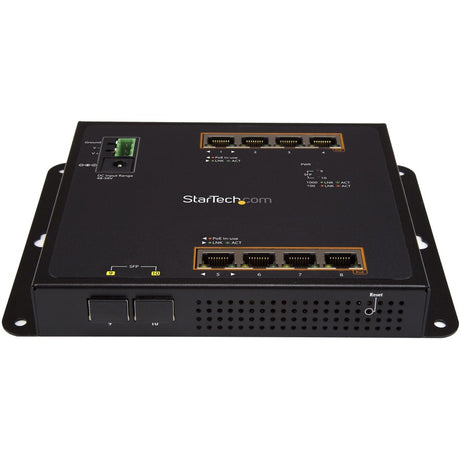 StarTech.com Industrial 8 Port Gigabit PoE+ Switch w/2 SFP MSA Slots 30W Layer/L2 Switch Managed Ethernet Network Switch IP-30/-40C to 75C — IES101GP2SFW