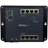 StarTech.com Industrial 8 Port Gigabit PoE+ Switch w/2 SFP MSA Slots 30W Layer/L2 Switch Managed Ethernet Network Switch IP-30/-40C to 75C — IES101GP2SFW