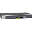 Netgear ProSAFE 8-Port PoE+ Gigabit Smart Managed Switch with 2 SFP Ports (GS510TPP) — GS510TPP-100NAS
