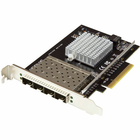 StarTech.com Quad Port 10G SFP+ Network Card - Intel XL710 Open SFP+ Converged Adapter - PCIe 10 Gigabit Fiber Optic Server NIC - 10GbE — PEX10GSFP4I