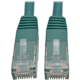 Eaton Tripp Lite Series Cat6 Gigabit Molded (UTP) Ethernet Cable (RJ45 M/M), PoE, Green, 1 ft. (0.31 m) — N200-001-GN