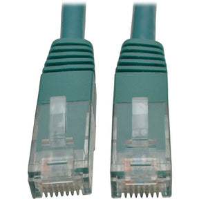 Eaton Tripp Lite Series Cat6 Gigabit Molded (UTP) Ethernet Cable (RJ45 M/M), PoE, Green, 1 ft. (0.31 m) — N200-001-GN