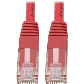 Eaton Tripp Lite Series Cat6 Gigabit Molded (UTP) Ethernet Cable (RJ45 M/M), PoE, Red, 3 ft. (0.91 m) — N200-003-RD