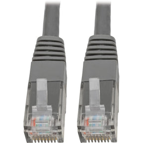 Eaton Tripp Lite Series Cat6 Gigabit Molded (UTP) Ethernet Cable (RJ45 M/M), PoE, Gray, 10 ft. (3.05 m) — N200-010-GY