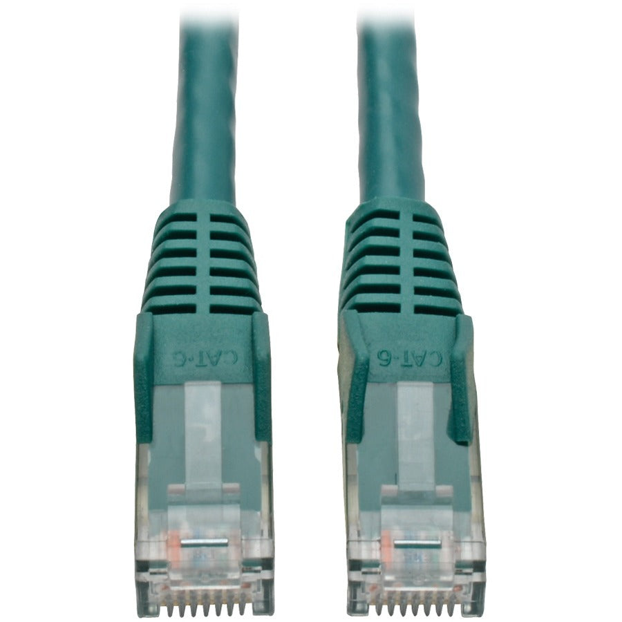 Eaton Tripp Lite Series Cat6 Gigabit Snagless Molded (UTP) Ethernet Cable (RJ45 M/M), PoE, Green, 4 ft. (1.22 m) — N201-004-GN