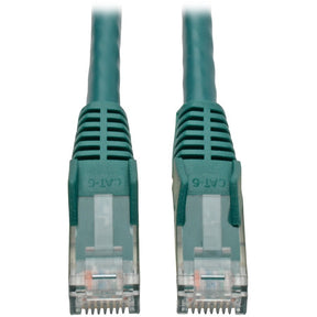 Eaton Tripp Lite Series Cat6 Gigabit Snagless Molded (UTP) Ethernet Cable (RJ45 M/M), PoE, Green, 4 ft. (1.22 m) — N201-004-GN