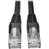 Eaton Tripp Lite Series Cat6 Gigabit Snagless Molded (UTP) Ethernet Cable (RJ45 M/M), PoE, Black, 8 ft. (2.43 m) — N201-008-BK