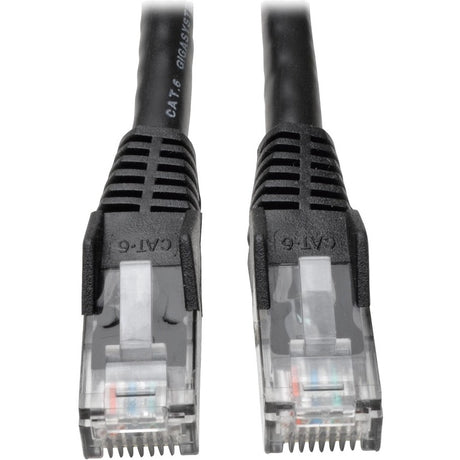 Eaton Tripp Lite Series Cat6 Gigabit Snagless Molded (UTP) Ethernet Cable (RJ45 M/M), PoE, Black, 8 ft. (2.43 m) — N201-008-BK