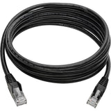 Eaton Tripp Lite Series Cat6 Gigabit Snagless Molded (UTP) Ethernet Cable (RJ45 M/M), PoE, Black, 8 ft. (2.43 m) — N201-008-BK