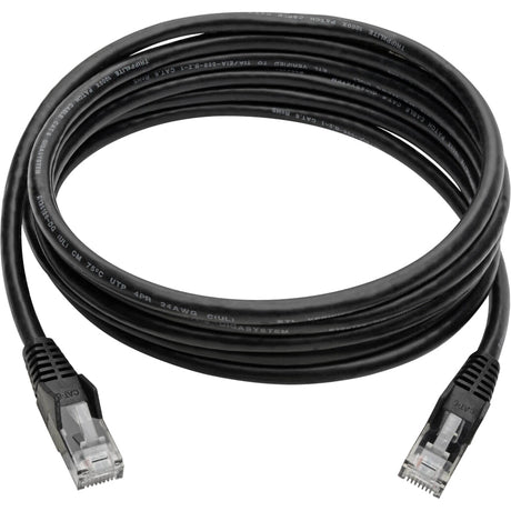 Eaton Tripp Lite Series Cat6 Gigabit Snagless Molded (UTP) Ethernet Cable (RJ45 M/M), PoE, Black, 8 ft. (2.43 m) — N201-008-BK