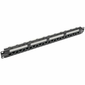 Eaton Tripp Lite Series 24-Port 1U Rack-Mount Cat6a 110 Patch Panel with Cable Management Bar, 110 Punchdown, RJ45, TAA — N252-024-6A