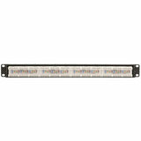 Eaton Tripp Lite Series 24-Port 1U Rack-Mount Cat6a 110 Patch Panel with Cable Management Bar, 110 Punchdown, RJ45, TAA — N252-024-6A