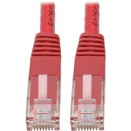 Eaton Tripp Lite Series Cat6 Gigabit Molded (UTP) Ethernet Cable (RJ45 M/M), PoE, Red, 1 ft. (0.31 m) — N200-001-RD