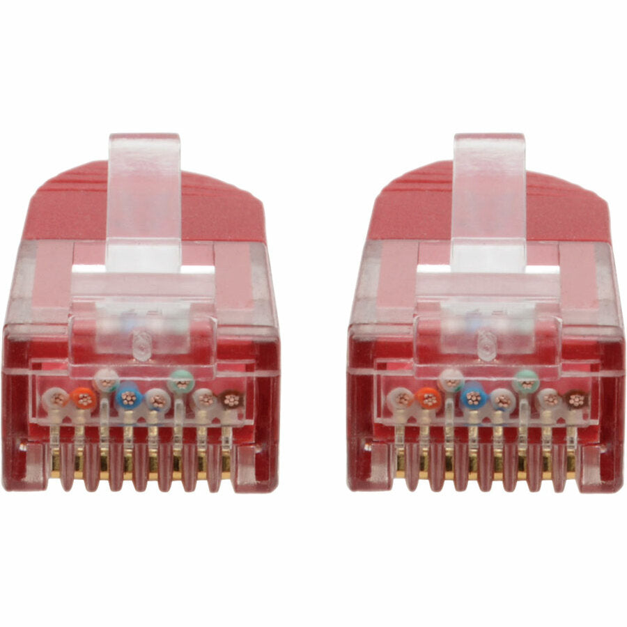 Eaton Tripp Lite Series Cat6 Gigabit Molded (UTP) Ethernet Cable (RJ45 M/M), PoE, Red, 1 ft. (0.31 m) — N200-001-RD