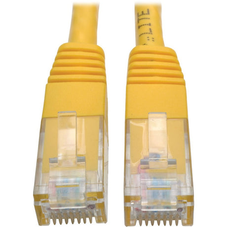 Eaton Tripp Lite Series Cat6 Gigabit Molded (UTP) Ethernet Cable (RJ45 M/M), PoE, Yellow, 1 ft. (0.31 m) — N200-001-YW