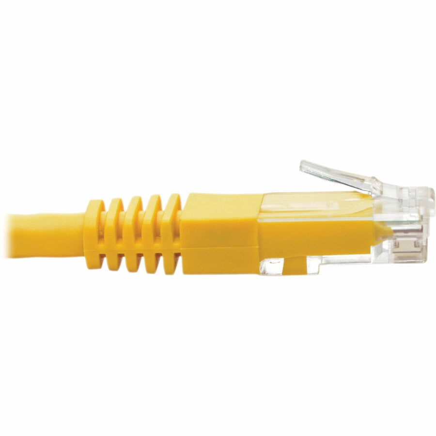 Eaton Tripp Lite Series Cat6 Gigabit Molded (UTP) Ethernet Cable (RJ45 M/M), PoE, Yellow, 1 ft. (0.31 m) — N200-001-YW