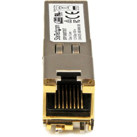 StarTech.com MSA Uncoded SFP Module - 1000BASE-TX - 1GE Gigabit Ethernet SFP SFP to RJ45 Cat6/Cat5e Transceiver Module - 100m — SFP1000TXST