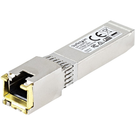 StarTech.com MSA Uncoded SFP+ Module - 10GBASE-T - 10GE Gigabit Ethernet SFP+ SFP to RJ45 Cat6/Cat5e Transceiver Module - 30m — SFP10GBTST