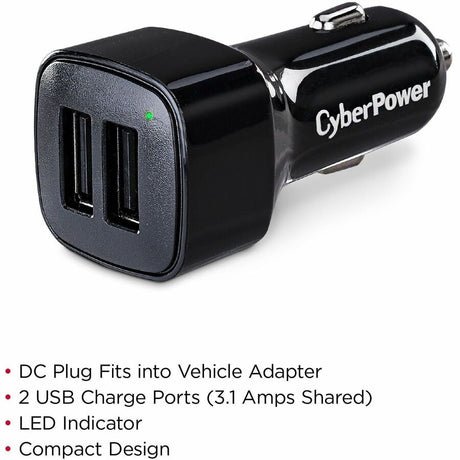 CyberPower TR22U3A USB Charger with 2 Type A Ports — TR22U3A