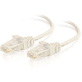 C2G 3ft Cat6 Snagless Unshielded (UTP) Slim Ethernet Cable - Cat6 Network Patch Cable - PoE - White — 01186