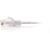 C2G 3ft Cat6 Snagless Unshielded (UTP) Slim Ethernet Cable - Cat6 Network Patch Cable - PoE - White — 01186