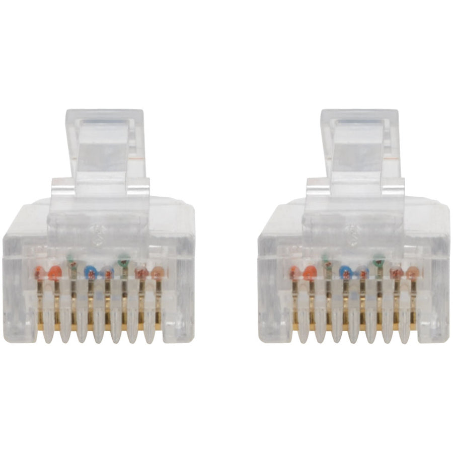 Eaton Tripp Lite Series Cat6 Gigabit Snagless Slim UTP Ethernet Cable (RJ45 M/M), PoE, Blue, 6-in. (15.24 cm) — N201-S6N-BL