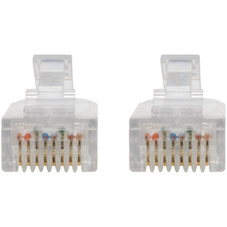 Eaton Tripp Lite Series Cat6 Gigabit Snagless Slim UTP Ethernet Cable (RJ45 M/M), PoE, Blue, 6-in. (15.24 cm) — N201-S6N-BL
