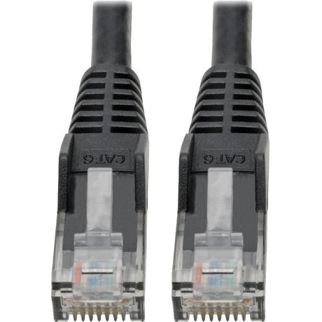 Eaton Tripp Lite Series Cat6 Gigabit Snagless Molded (UTP) Ethernet Cable (RJ45 M/M), PoE, Black, 6-in. (15.24 cm) — N201-06N-BK