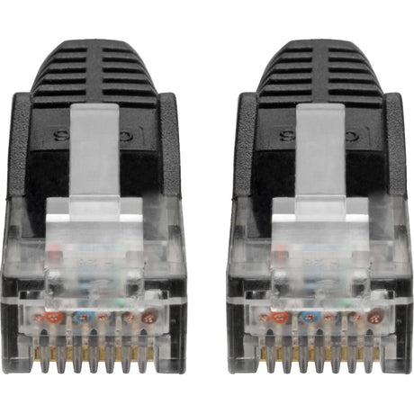 Eaton Tripp Lite Series Cat6 Gigabit Snagless Molded (UTP) Ethernet Cable (RJ45 M/M), PoE, Black, 6-in. (15.24 cm) — N201-06N-BK
