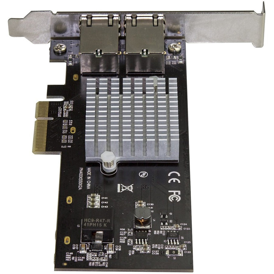 StarTech.com Dual Port 10G PCIe Network Adapter Card - Intel-X550AT 10GBASE-T PCI Express 10GbE Multi Gigabit Ethernet 5 Speed NIC 2port — ST10GPEXNDPI