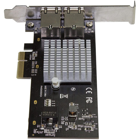 StarTech.com Dual Port 10G PCIe Network Adapter Card - Intel-X550AT 10GBASE-T PCI Express 10GbE Multi Gigabit Ethernet 5 Speed NIC 2port — ST10GPEXNDPI