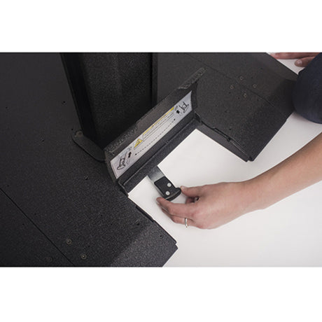 Chief Portable Flat Panel Stand - Height Adjustments of 45-72" - Black — PRSU