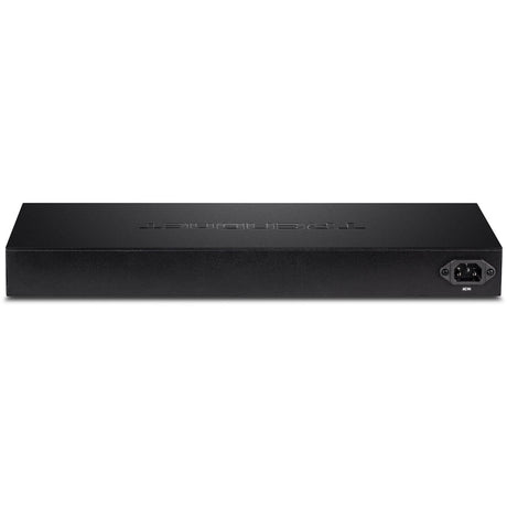 TRENDnet 52-Port Gigabit Web Smart Switch, 48 Gigabit RJ-45 Ports, 4 Shared Gigabit Ports (RJ-45 or SFP), 104 Gbps Switching Capacity, VLAN, QoS, LACP, IPv6, Lifetime Protection, Black, TEG-524WS