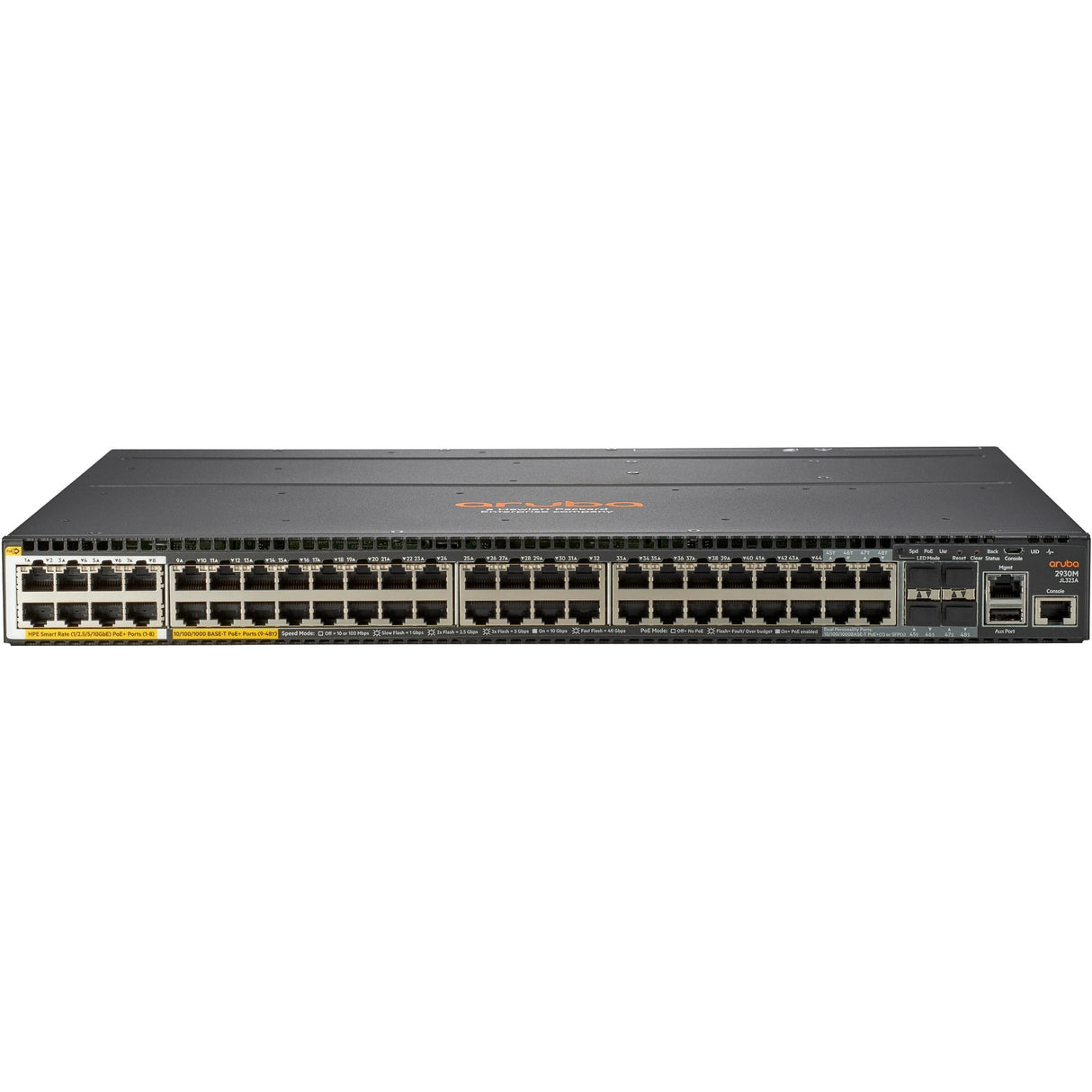 HPE 2930M 40G 8 HPE Smart Rate PoE+ 1-Slot Switch — JL323A