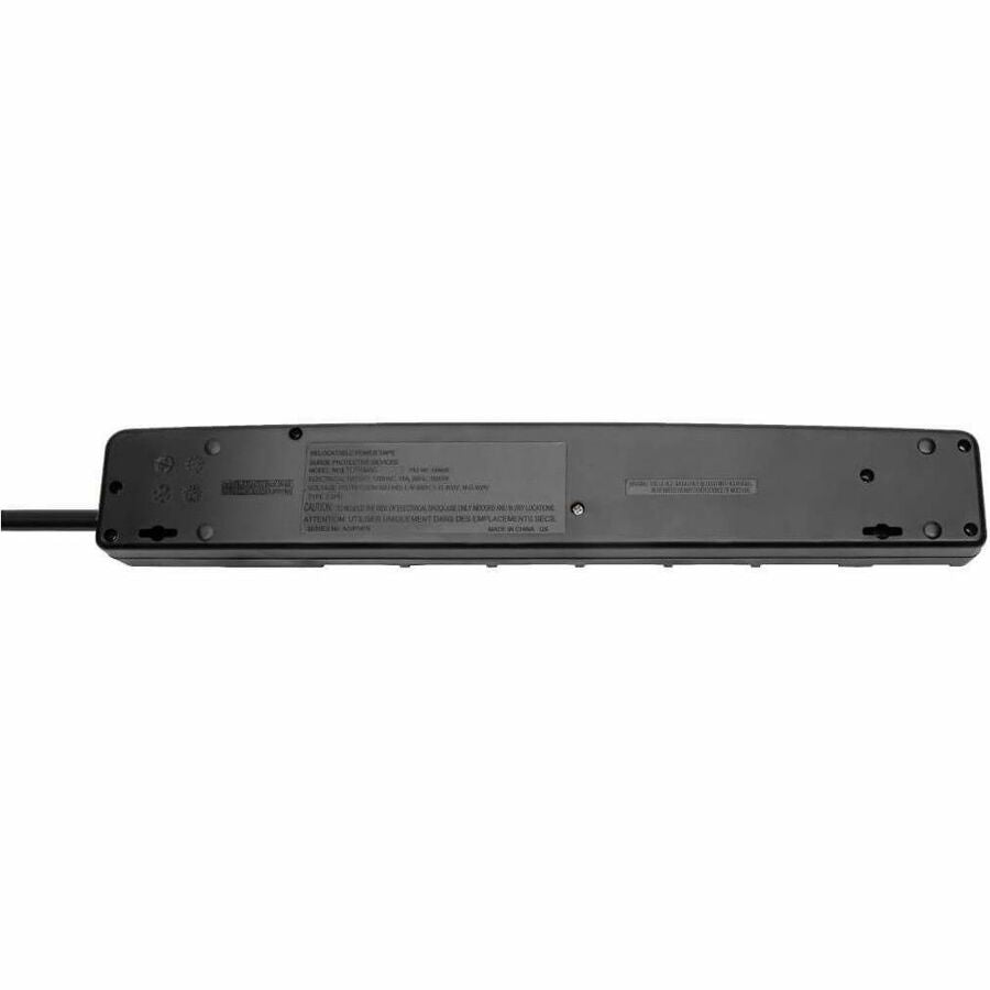 Tripp Lite by Eaton ECO-Surge 7-Outlet Surge Protector, 6 ft. (1.83 m) Cord, 1080 Joules, 6 Individually Controlled Outlets, Black Housing — TLP76MSGB