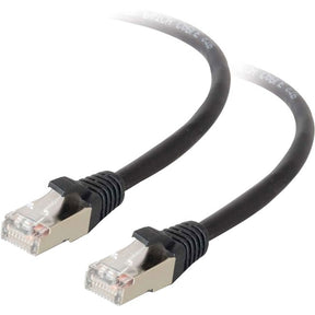 C2G-3ft Cat5e Molded Shielded (STP) Network Patch Cable - Black — 28690