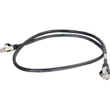 C2G-3ft Cat5e Molded Shielded (STP) Network Patch Cable - Black — 28690