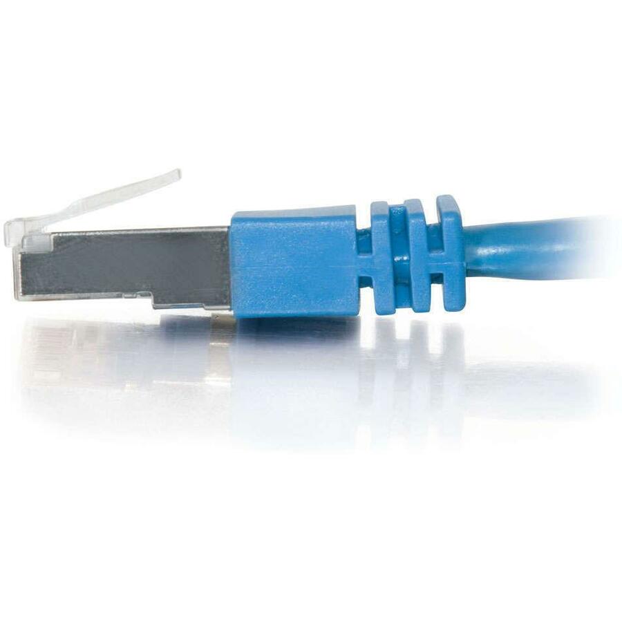 C2G-5ft Cat5e Molded Shielded (STP) Network Patch Cable - Blue — 27246