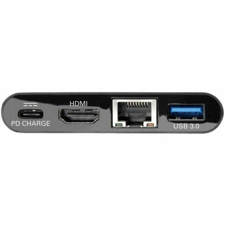 Eaton Tripp Lite Series USB-C Multiport Adapter - HDMI, USB 3.x (5Gbps) Hub Port, Gigabit Ethernet, 60W PD Charging, HDCP, Black — U444-06N-HGUB-C
