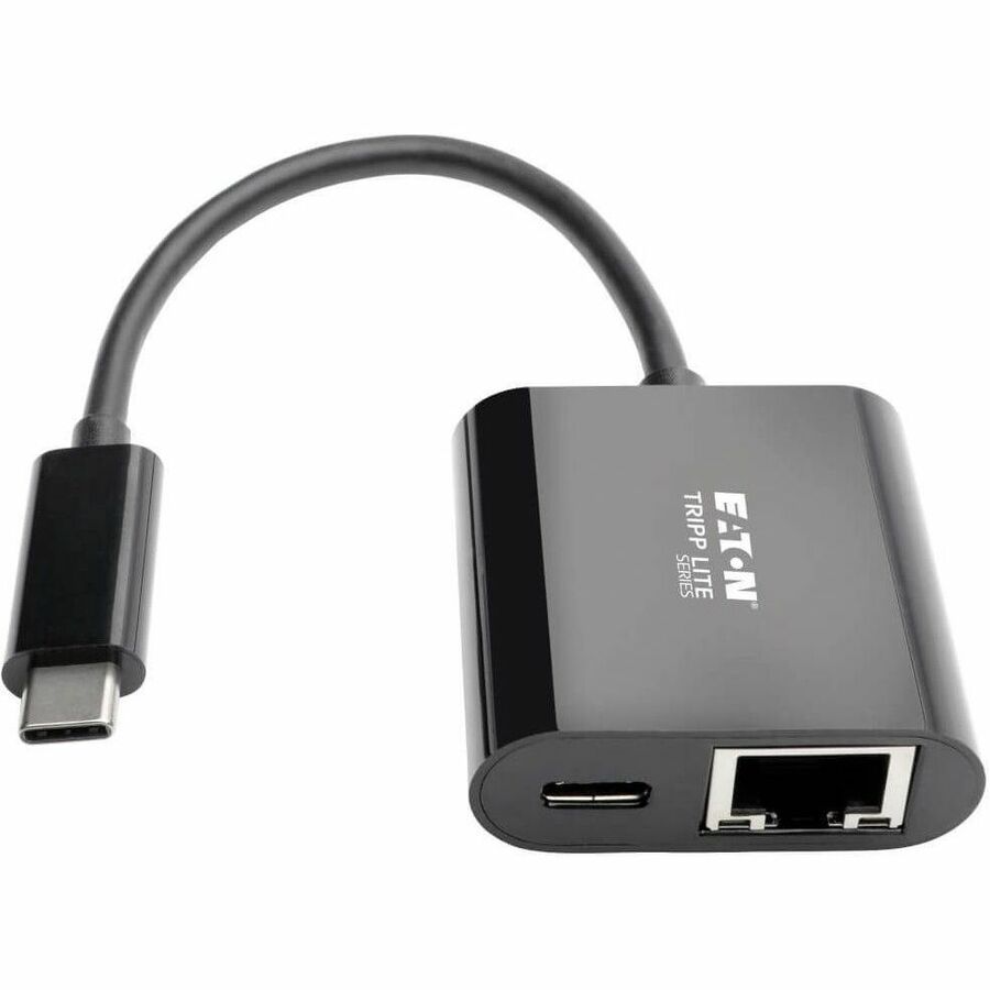 Eaton Tripp Lite Series USB-C to Gigabit Network Adapter with 60W USB-C PD Charging - Thunderbolt 3, Black — U436-06N-GB-C