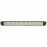 Eaton Tripp Lite Series Cat5e 24-Port Patch Panel - PoE+ Compliant, 110/Krone, 568A/B, RJ45 Ethernet, 1U Rack-Mount, TAA — N052-P24