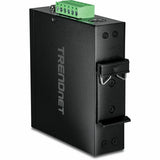 TRENDnet Hardened Industrial SFP to Gigabit UPoE Media Converter; IP30 Rated Housing; Includes DIN-rail & Wall Mounts; Operating Temp. -40 to 75 ?C (-40 to 167 ?F); TI-UF11SFP