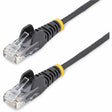 StarTech.com 10ft CAT6 Cable - Slim CAT6 Patch Cord - Black Snagless RJ45 Connectors - Gigabit Ethernet Cable - 28 AWG - LSZH (N6PAT10BKS) — N6PAT10BKS