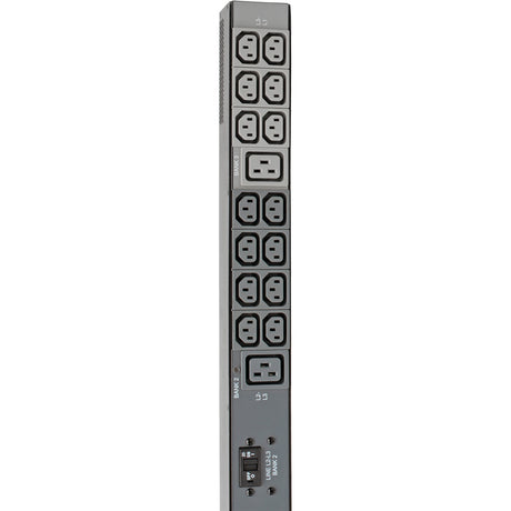 Tripp Lite by Eaton 14.5kW 200-240V 3PH Monitored PDU - LX Interface, Gigabit, 48 Outlets, IEC 309 60A Blue Input, LCD, 3 m Cord, 0U 1.8 m Height, TAA — PDU3EVN10G60B