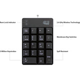 Adesso Wireless Spill Resistant 18-Key Numeric Keypad — WKB-6010UB