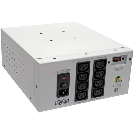 Tripp Lite by Eaton Isolator Series Dual-Voltage 115/230V 1000W 60601-1 Medical-Grade Isolation Transformer, C14 Inlet, 8 C13 Outlets — IS1000HGDV