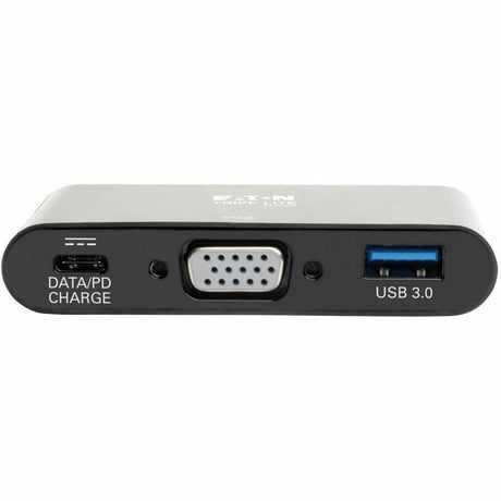 Tripp Lite by Eaton USB C to VGA Multiport Adapter Converter w/ USB Hub PD Charging 1080p Black, Thunderbolt 3 Compatible, USB Type C, USB-C, USB Type-C — U444-06N-VUB-C