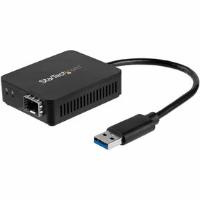 StarTech.com USB 3.0 to Fiber Optic Converter - USB to Open SFP Adapter - Gigabit Network Adapter Multi Mode(MMF)/Single Mode Fiber(SMF) — US1GA30SFP